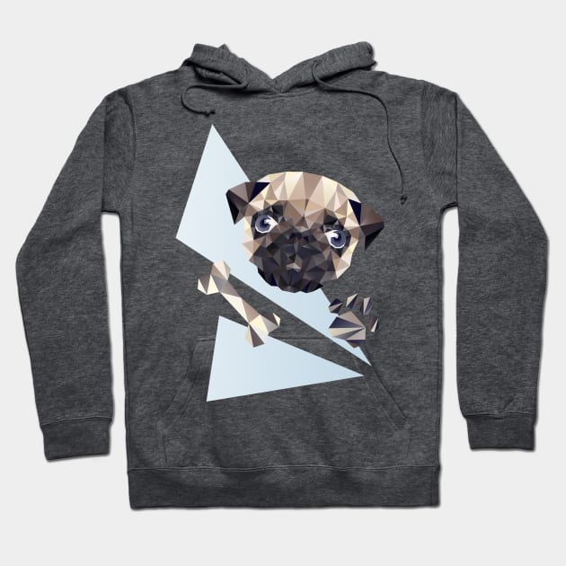 Cute Pug Hoodie by XOOXOO